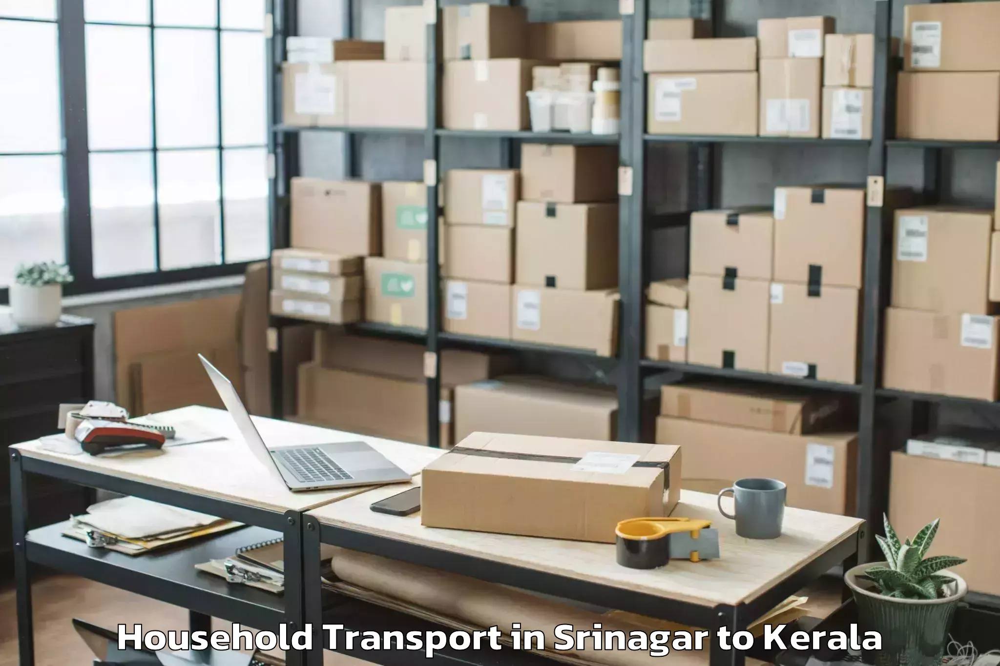 Book Srinagar to Idukki Household Transport Online